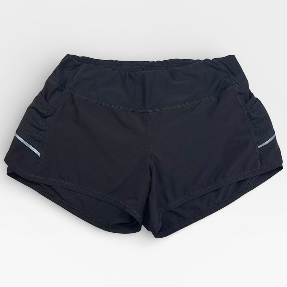 90 DEGREE BY REFLEX Women’s Black 4” Athletic Shorts with Side Pockets SMALL